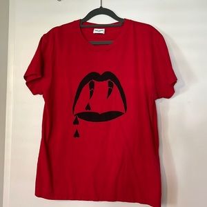 Saint Laurent Fangs Tee Shirt